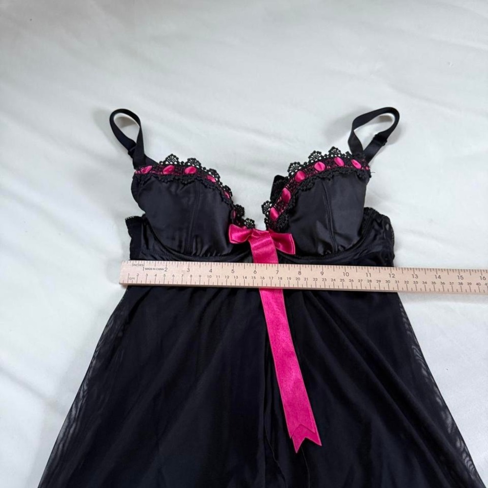 Y2K black babydoll dress Midnight Grace size 32D - Picture 3 of 5